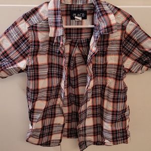 Children's Place button-down short sleeved shirt
